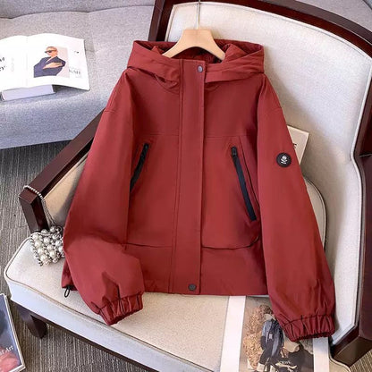 Damen Sportjacke Übergangsjacke mit Kapuze Norvielle