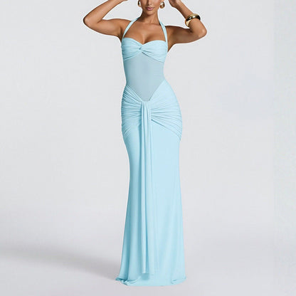 Damen Abendkleid Raffinierte Falten Taillierter Schnitt Norvielle