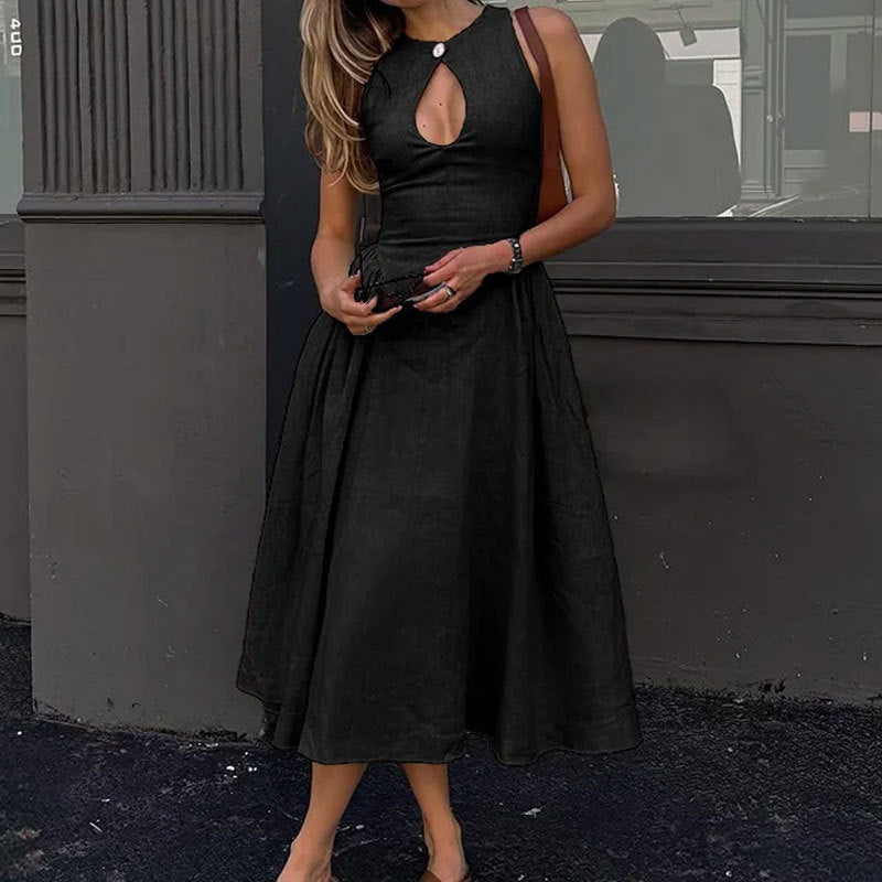 Damen Maxikleid Voluminöser Rock