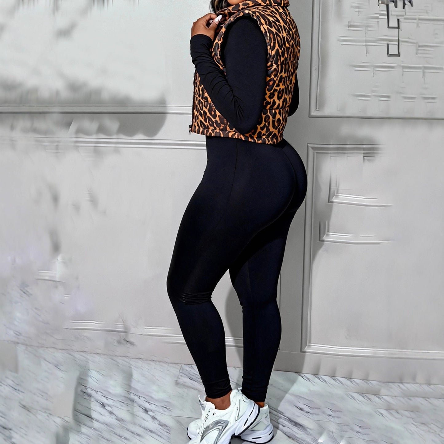 Damen Weste Leo-Design Norvielle
