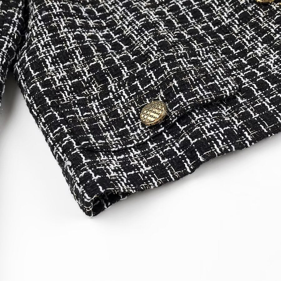 Damen Bouclé-Jacke mit Knöpfen Norvielle