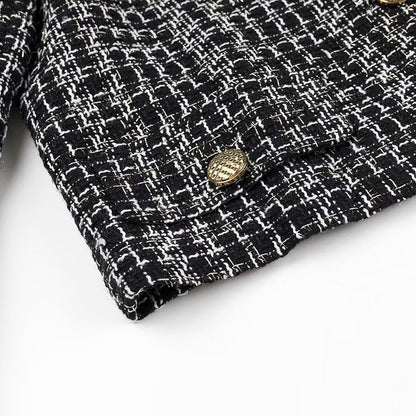 Damen Bouclé-Jacke mit Knöpfen Norvielle