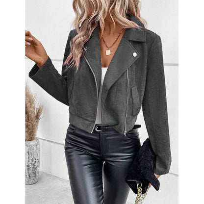 Damen Wildlederjacke Kurz Norvielle