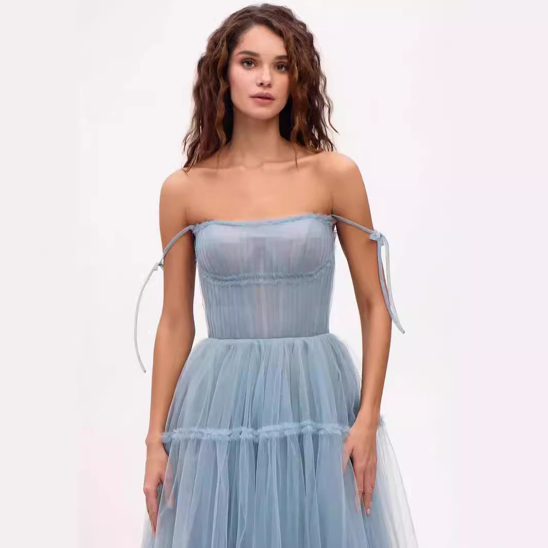 Damen Abendkleid Tüll Norvielle Elegant