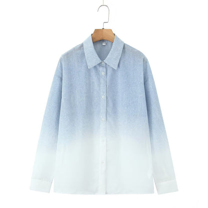 Damen Bluse Leichter Farbverlauf Norvielle - Norvielle