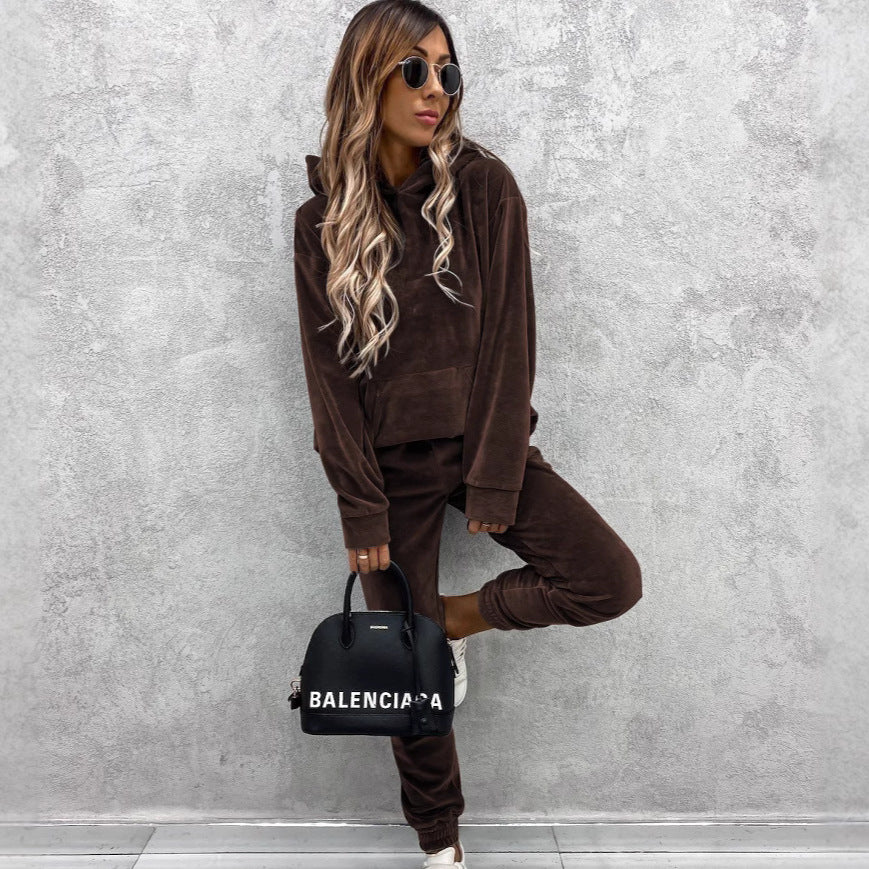 Damen Fleece-Hoodie Kuschelig Lässig Norvielle