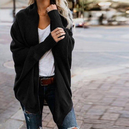 Damen Strickcardigan Offener Vorderteil Weiter Schnitt Norvielle