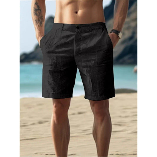 Herren Badeshorts Schnelltrocknend Mit Seitentaschen Blau Norvielle - Norvielle