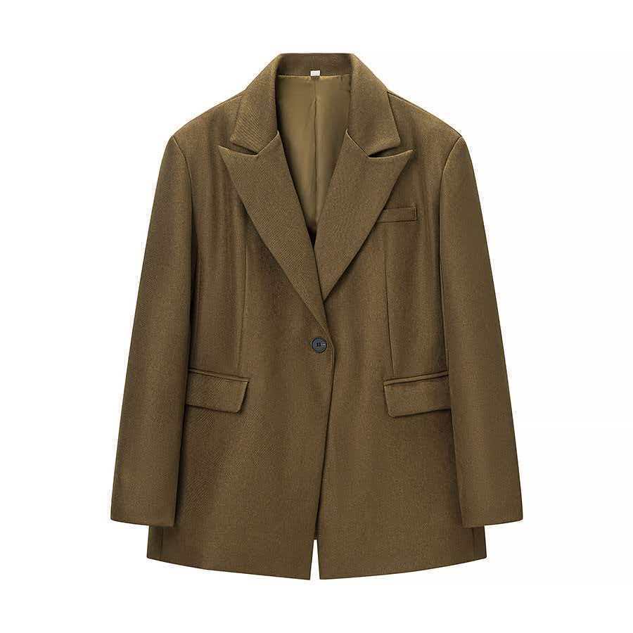 Damen Oversized Blazerjacke Klassisch