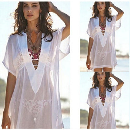 Damen Strandkleid Norvielle Sommerkleid Leicht