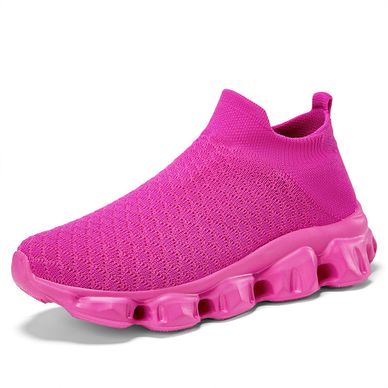 Damen Freizeitschuhe Elastisches Strickoberteil