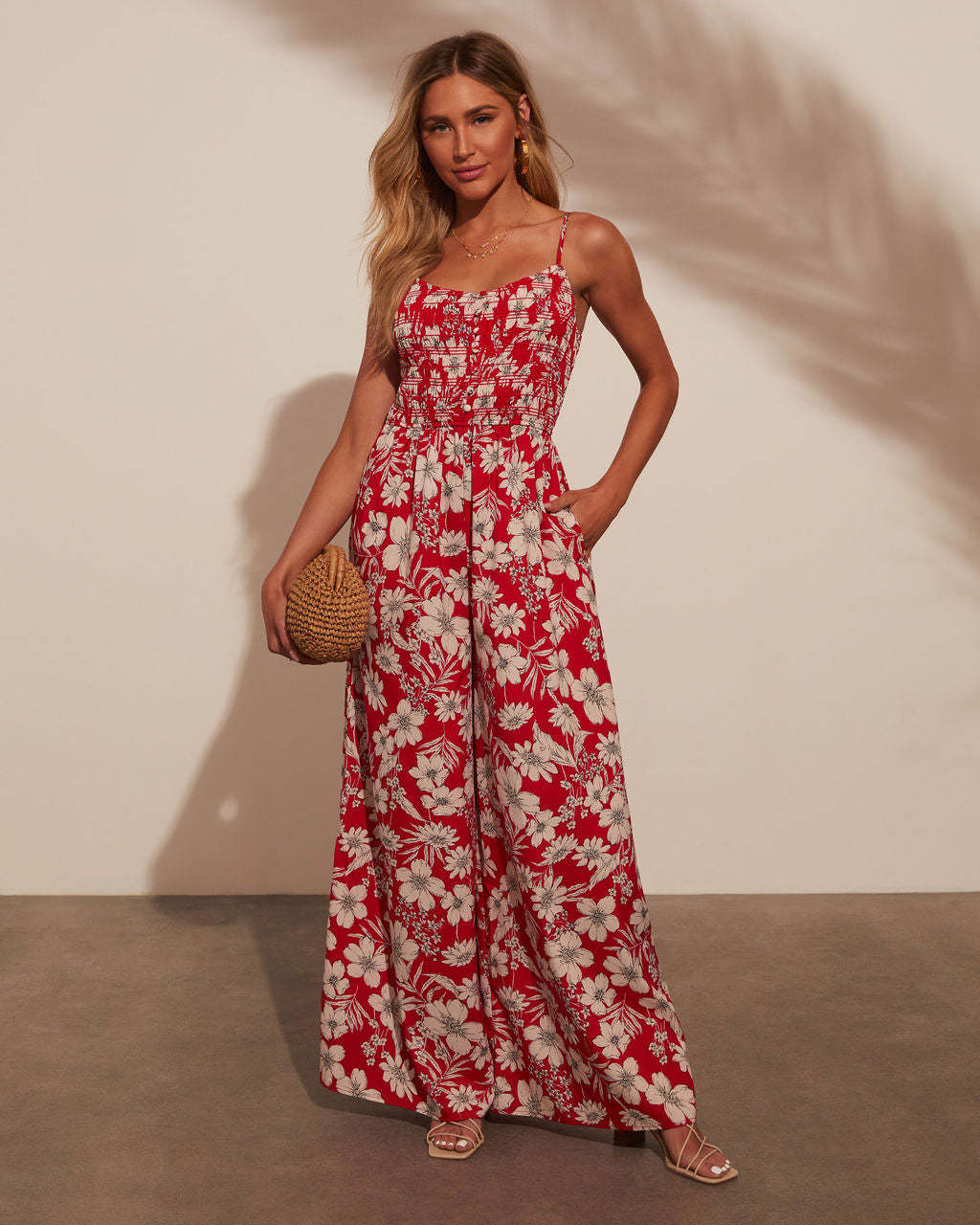 Damen Maxikleid mit Blumenmustern Elegantes Freizeitkleid