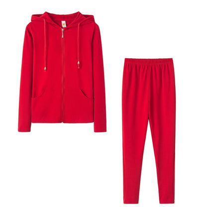 Damen Sport-Zweiteiler-Set Kapuzenjacke und Hose Norvielle