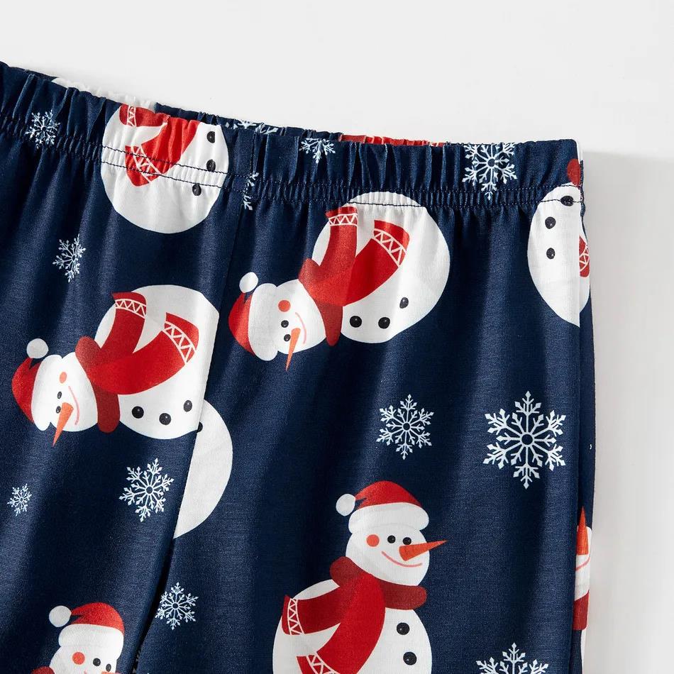 Weihnachtspajama Set Schneemann Muster Familie