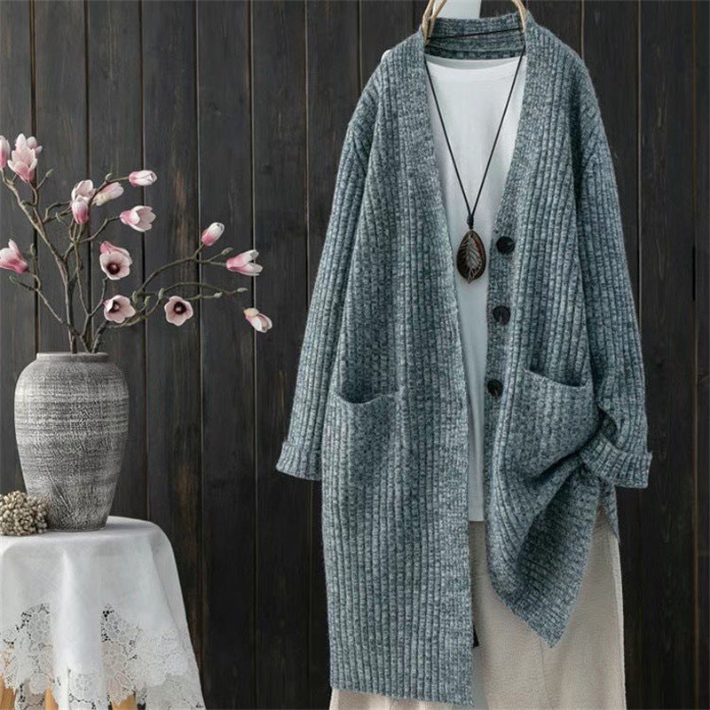 Damen Strickjacke Kuschelig Mit Taschen Modern Norvielle