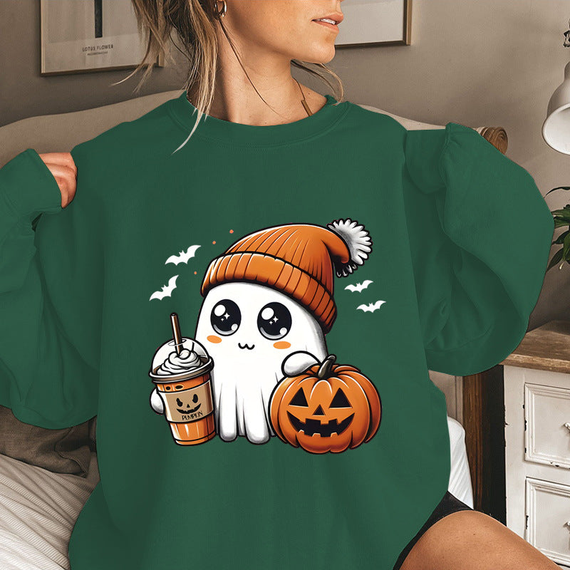 Damen Sweatshirt Halloween-Grafikdesign Norvielle