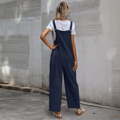 Damen Latzhose Bequem Mit Taschen Norvielle