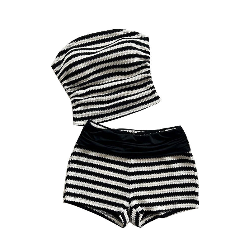 Damen Bikini-Set Gestreift Hochwerder Norvielle