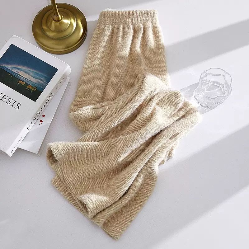 Damen Fleecehosen Weich Elastischer Bund