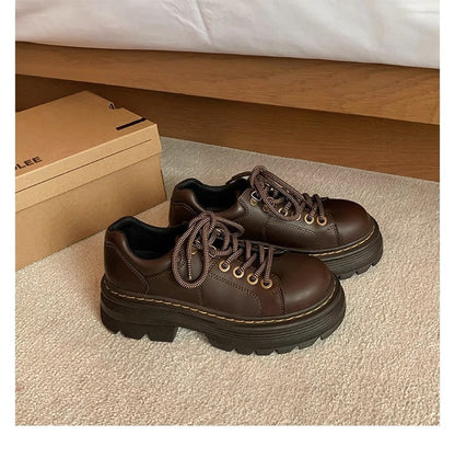 Damen Chunky Schnürschuhe Rutschfest Norvielle