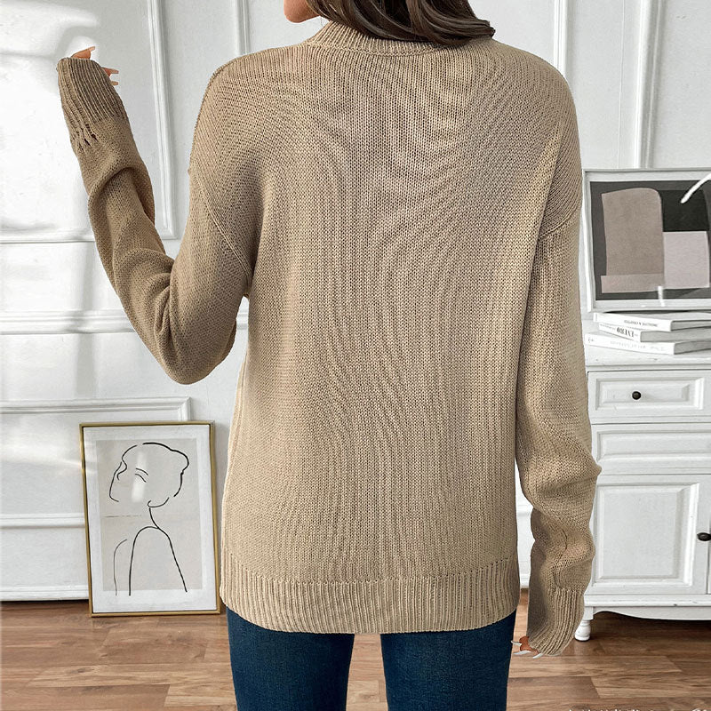 Damen Strickpullover Lässiger Schnitt Norvielle