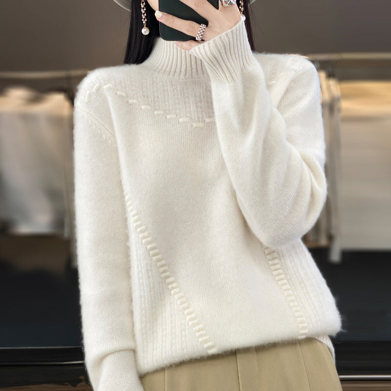 Damen Strickpullover Asymmetrisch Norvielle