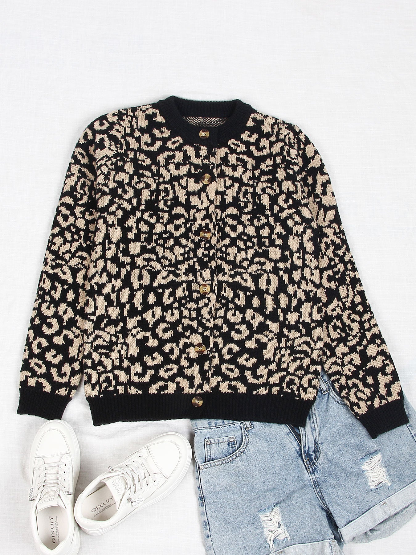 Damen Pullover Tierprint Norvielle