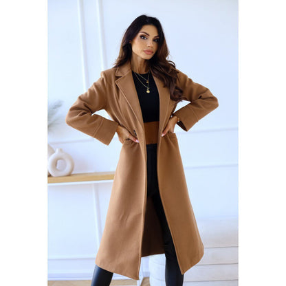 Damen Wollmantel Tailliert Norvielle