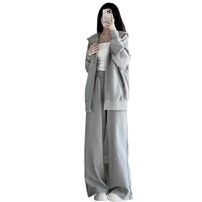 Damen Oversized Sportanzug Kapuze Taschen Norvielle