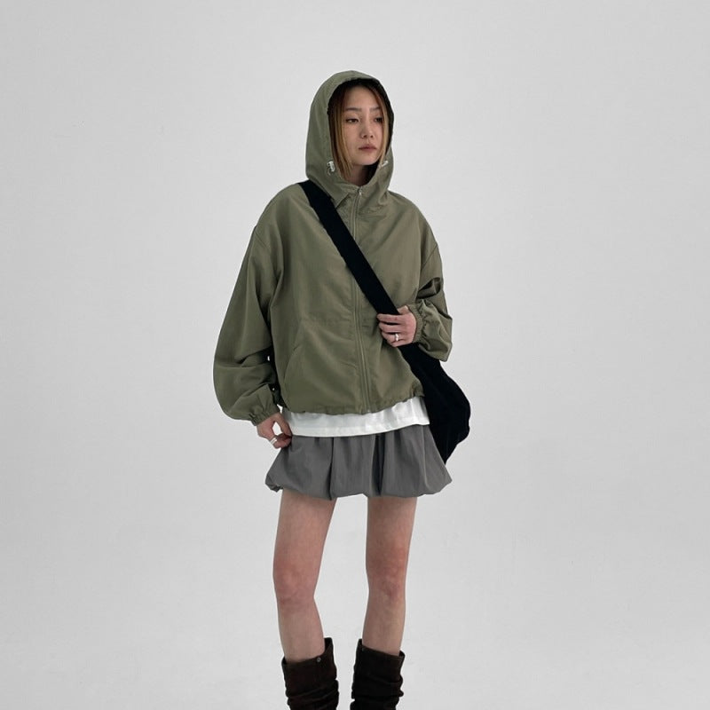 Damen Windjacke Mit Kapuze Norvielle Wasserdicht