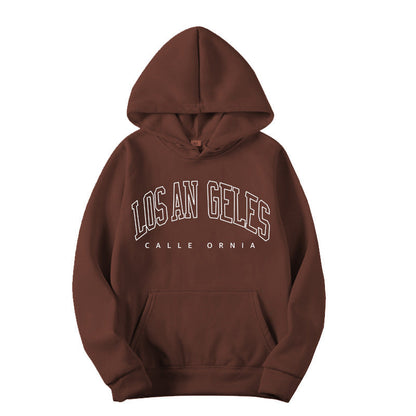 Damen Kapuzenpullover Los Angeles Print Weites Design
