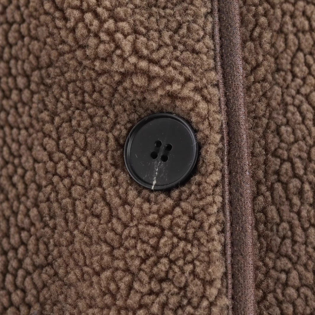 Damen Fleecejacke mit Taschen und Knöpfen Norvielle