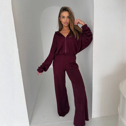 Damen Loungewear Anzug Weite Passform Hoodie