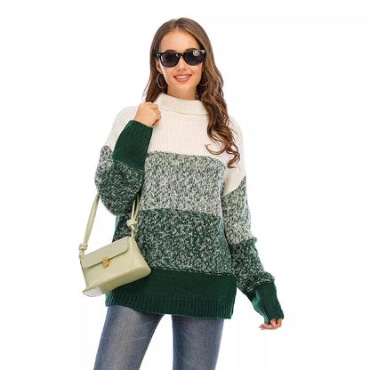 Damen Rollkragenpullover Strukturiert Kuschelig Norvielle