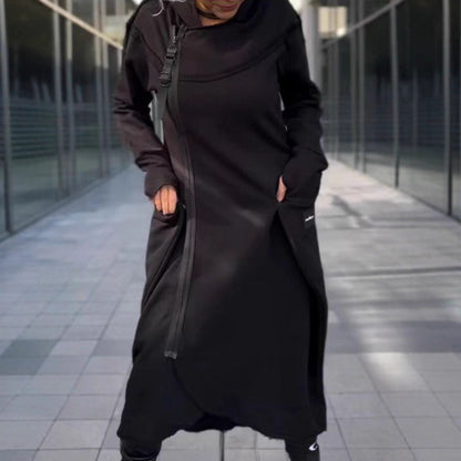 Damen Kapuzenkleid mit Taschen Norvielle