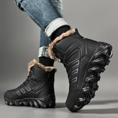 Gerard Herren Winterstiefel Warmfutter Rutschfeste Sohle Schwarz - Norvielle