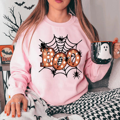 Damen Sweatshirt Halloween Spinnennetzdesign Norvielle