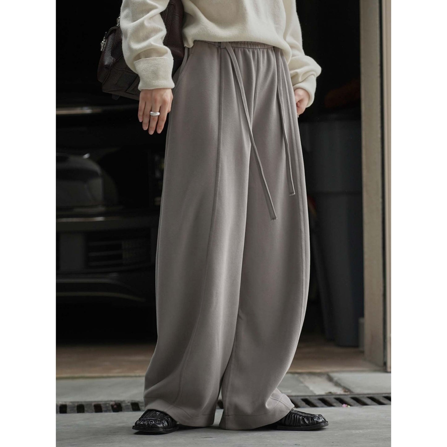 Damen Freizeithose Elastischer Bund Lässiger Schnitt Bequem