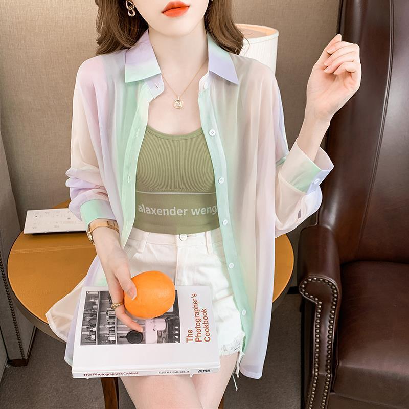 Damen Overshirt-Bluse Farbenfroh Leicht