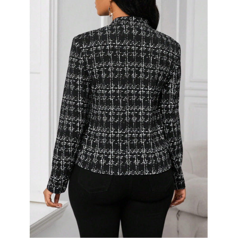 Damen Tweedjacke Figurbetont Norvielle