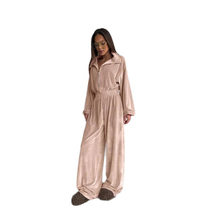 Damen Fleece-Jumpsuit Elastisch Norvielle