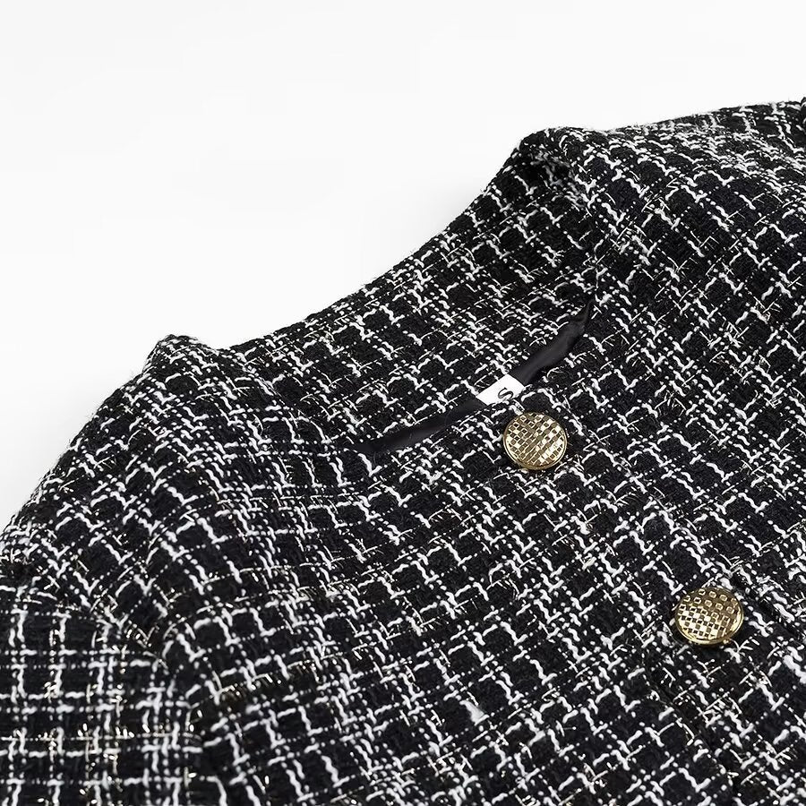 Damen Bouclé-Jacke mit Knöpfen Norvielle