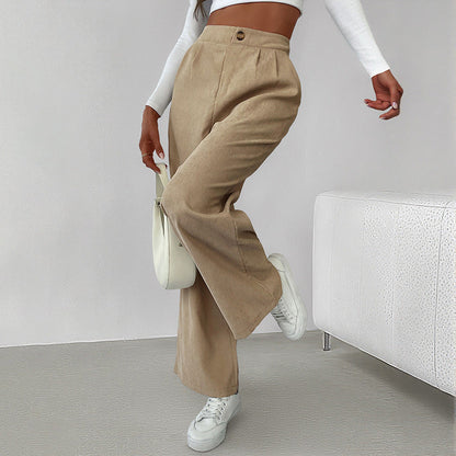 Damen Langarmshirt Cropped und Culotte-Hose Weite Bein Norvielle