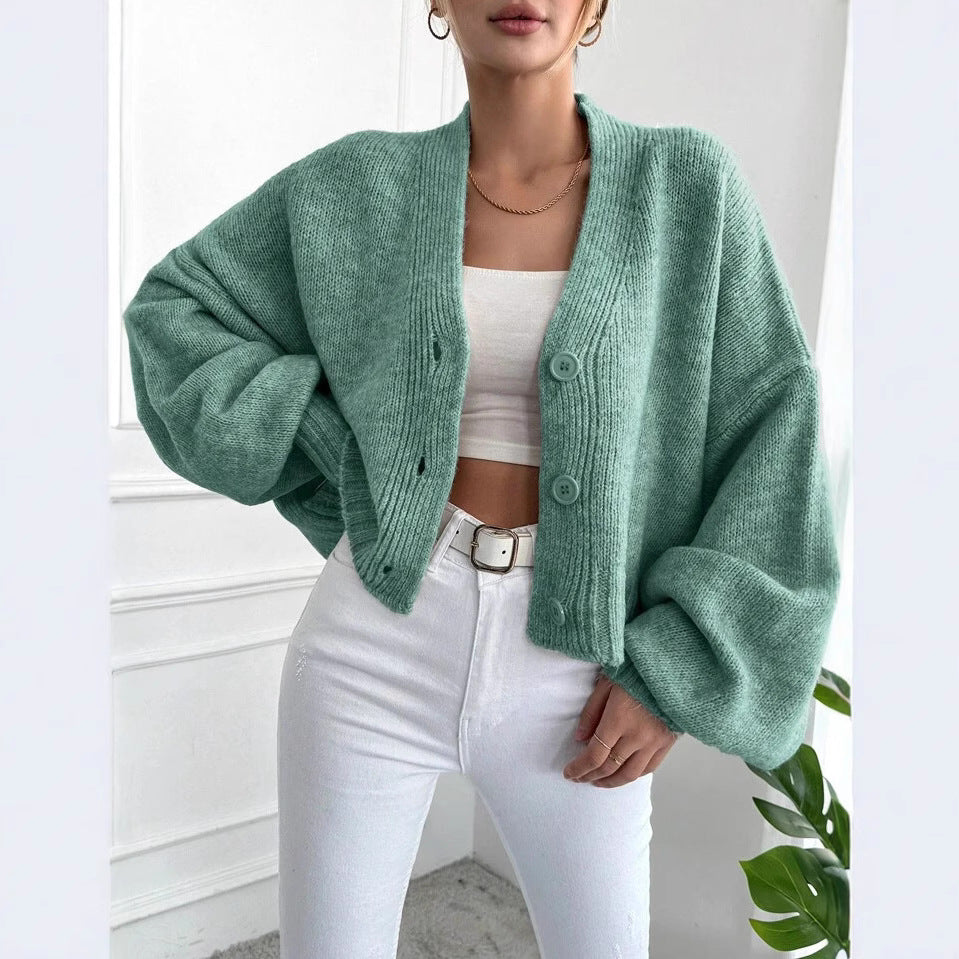 Damen Oversized Strickjacke