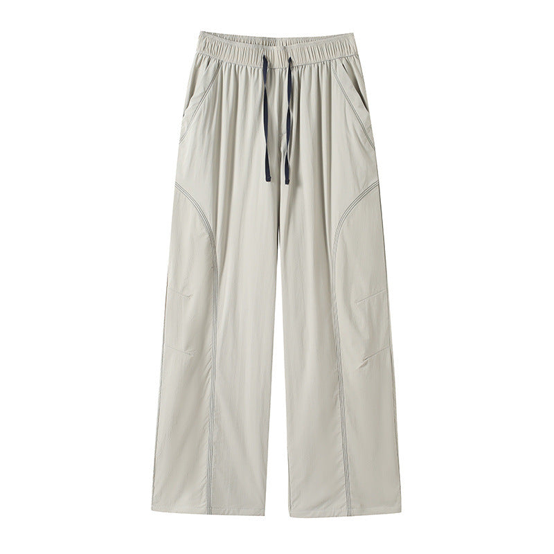 Damen Leichte Laufhose Elastischer Bund Praktische Taschen