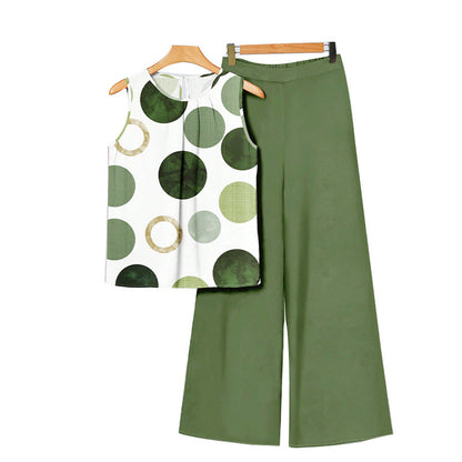 Damen Zweiteiler Set Punkte Design Norvielle