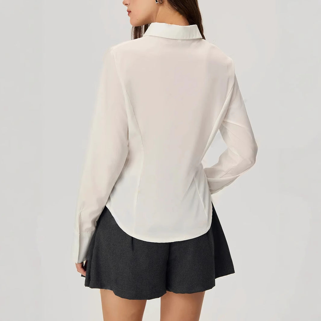 Damen Bluse Rüschendetails Elegantes Design Norvielle