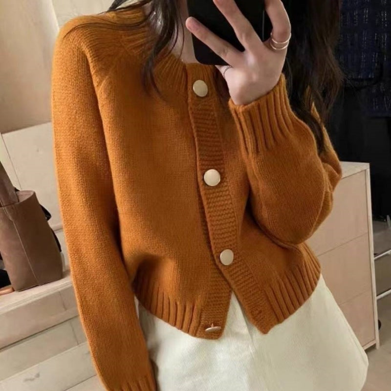 Damen Strickjacke Dekorative Knöpfe Moderner Schnitt Norvielle - Norvielle