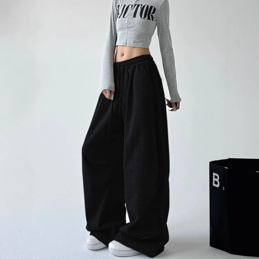 Damen Jogginghose Weite Passform Elastischer Bund