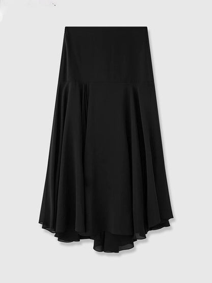Damen Maxirock Asymmetrischer Schnitt Elegantes Design